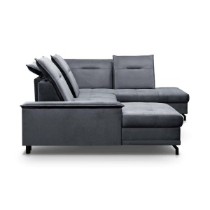COLTAR EXTENSIBIL DEOSEBIT, BRUNO U 364CM, DIN TEXTIL FOARTE FIN DE CULOARE GRI, CONFORT SPORIT - Img 2