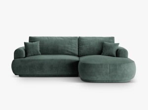 COLTAR EXTENSIBIL ELLA, DREAPTA, CU SPATIU DE DEPOZITARE, 5 LOCURI, 271 CM, DIVERSE CULORI SI MATERIALE, DESIGN DEOSEBIT - Img 5