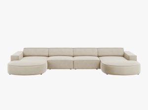 COLTAR JODIE, 6 LOCURI, 364 CM, DIVERSE CULORI SI MATERIALE, DESIGN DEOSEBIT - Img 4