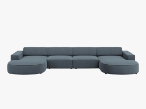 COLTAR JODIE, 6 LOCURI, 364 CM, DIVERSE CULORI SI MATERIALE, DESIGN DEOSEBIT - Img 14
