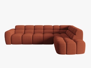 COLTAR LISA, DREAPTA, 5 LOCURI, 293 CM, SCORTISOARA 58, TAPITERIE DIN STOFA, DESIGN DEOSEBIT