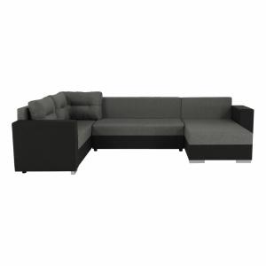 COLTAR MERSI, REVERSIBIL, GRI SI GRI INCHIS,TEXTIL MALMO, EXTENSIBIL, SPATIU DEPOZITARE, STIL MODERN, TK - Img 5