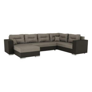 COLTAR MERSI, REVERSIBIL, MARO SI GRI/MARONIU TAUPE,TEXTIL MALMO, EXTENSIBIL, SPATIU DEPOZITARE, STIL MODERN, TK - Img 2