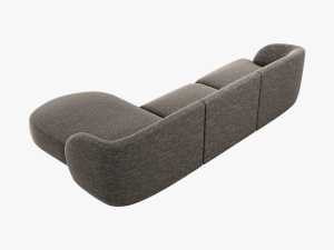 COLTAR MILEY DREAPTA, 225 CM, GRI 16, TAPITERIE CHENILLE, DESIGN DEOSEBIT - Img 3