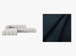 COLTAR MODULAR LUPIN, STANGA/DREAPTA, 5 LOCURI, 294 CM, DIVERSE NUANTE, TAPITERIE BOUCLE, DESIGN DEOSEBIT - Img 6