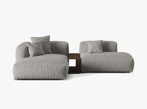 COLTAR MODULAR MARTINA STANGA, 2 LOCURI, 285 CM, DIVERSE CULORI SI MATERIALE, DESIGN DEOSEBIT