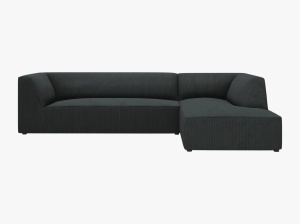 COLTAR MODULAR RUBY, DREAPTA, 4 LOCURI, 273 CM, DIVERSE CULORI SI MATERIALE, DESIGN DEOSEBIT