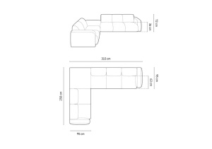 COLTAR MOLINO, STANGA, 6 LOCURI, 315 CM, DIVERSE CULORI SI MATERIALE, DESIGN DEOSEBIT - Img 9