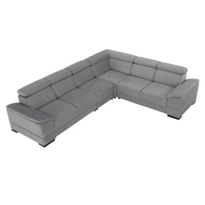 COLTAR SEGORIA, MODEL STANGA, GRI, DIN TEXTIL, TAPITAT, COTIERE REGLABILE, STIL MODERN, TK - Img 3