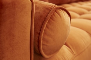 COLTAR SUPERB CONFORTABIL 260CM, COSY VELVET II COD 40275, DIN LEMN SI CATIFEA MARO - Img 3