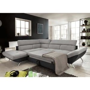 COLTAR VENICE, MODEL STANGA, NEGRU/GRI, DIN TESATURA SI LEMN, EXTENSIBIL, TETIERE REGLABILE, STIL MODERN, TK - Img 4