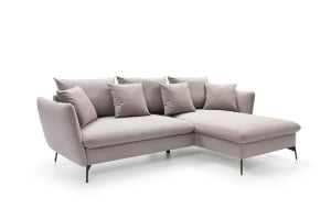 COLTAR WILLIAM, BEJ, GRUPA I, CONFECTIONAT DIN METAL, SPUMA POLIURETANICA SI TEXTIL, STIL MODERN