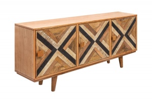 COMODA 160CM, LONG ISLAND, FURNIR DIN LEMN DE MANGO SI MDF, DESIGN RETRO, ARTIM GROUP SELECTION - Img 8