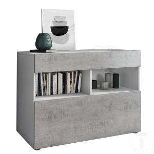 COMODA 2 USI 100CM, JOHNNY, COD 4205, STIL MODERN, REALIZATA DIN PANOURI ECO DIN LEMN - Img 3