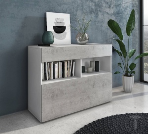 COMODA 2 USI 100CM, JOHNNY, COD 4205, STIL MODERN, REALIZATA DIN PANOURI ECO DIN LEMN - Img 5