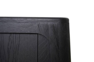 COMODA BACCARAT, 200 CM, NEAGRA, DIN LEMN MASIV DE STEJAR, STIL VINTAGE, B2 - Img 7