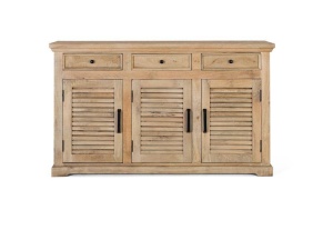 COMODA/BUFET 150CM, NATUR, DIN LEMN DE MANGO, GINER Y COLOMER - Img 2