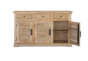 COMODA/BUFET 150CM, NATUR, DIN LEMN DE MANGO, GINER Y COLOMER - Img 4