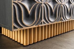 COMODA/BUFET LIVING, SAN MARCO 177CM, LEMN DE MANGO, MULTICOLOR/AURIU, ARTIM GROUP - Img 5