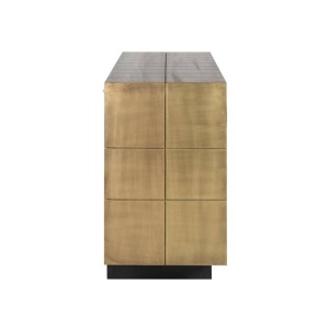 COMODA COLLADA, 180 CM, AURIU MAT, DIN MDF, LEMN SI METAL, RICHMOND INTERIORS - Img 3