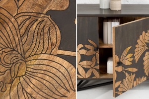 COMODA CU MOTIVE FLORALE 160CM, JUNGLE MANGO, DESIGN MODERN, ARTIM GROUP SELECTION - Img 5