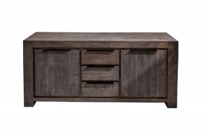 COMODA, IRON CRAFT 175CM, DIN LEMN DE MANGO, COD 39277, STIL VINTAGE INDUSTRIAL - Img 6