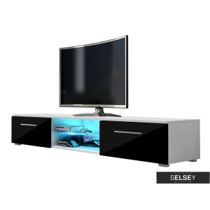 COMODA TV EDITH DIN LEMN SI PLACI LAMINATE SI MDF - DIVERSE NUANTE - Img 8
