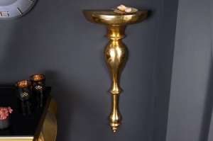 CONSOLA DE PERETE, SCALA 80CM, COD 42265, CULOARE AURIE, STIL CLASIC