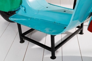 CONSOLA DEOSEBITA, SCOOTER 165CM, DIN LEMN MASIV SI CADRUL DIN METAL, COD 42106 - Img 5