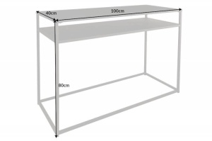 CONSOLA, DURRA DIN METAL 100CM, COD 41581, DESIGN MODERN - Img 5