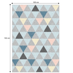 Covor 100x150 cm, multicolor, PETAL, 0000206727
