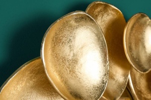 DECORATIUNE OGLINDA PERETE, VARIATION 70CM, COD 43222, METAL, DESIGN INDUSTRIAL - Img 3