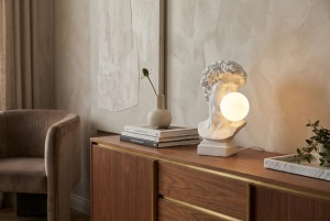 DECORATIUNE/ VEIOZA, DAVID 30CM, REALIZAT DIN POLIRASINA, CULOARE ALBA, REALIZAT MANUAL, ARTIM GROUP SELECTION
