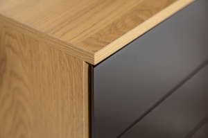 DULAP BIROU MOBIL, STUDIO, COD 40626, DIN MDF, IMITANT CULOAREA STEJARULUI - Img 7