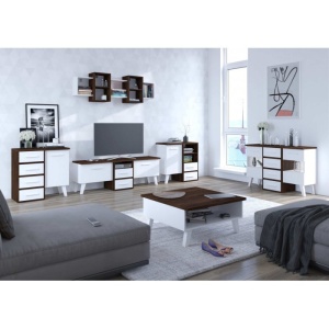 DULAP CU SERTARE NORDIS 1D2S DIVERSE NUANTE DIN PLACI LAMINATE DE CALITATE DESIGN SCANDINAV - Img 8
