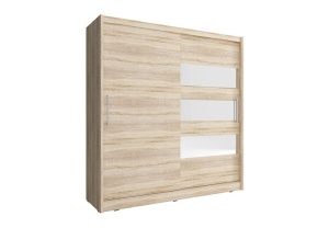 DULAP DORMITOR MAJA III 200 STEJAR SONOMA DESIGN MODERN PSK - Img 1