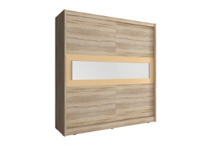 DULAP DORMITOR WIKI IV 180 STEJAR SONOMA DESIGN MODERN PSK - Img 1