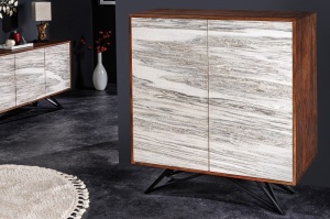 DULAP LIVING 120CM, LEMN MASIV SI FURNIR PIATRA, DESIGN DEOSEBIT, ARTIM GROUP SELECTION