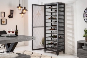 DULAP PENTRU STICLE, BODEGA 185CM, COD 40450, METAL SI LEMN PIN - Img 2