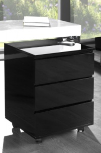 DULAPIOR OFFICE, NEGRU BIG DEAL, COD 17519, DESIGN MODERN