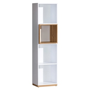 ETAJERA KNOX E8, NUC SELECT/ALB, DIN PAL MELAMINAT, STIL MODERN, TK - Img 1