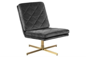 FOTOLIU CONFORTABIL, CARRERA, GRI/AURIU, DIN CATIFEA SI METAL, STIL MODERN B2 - Img 2