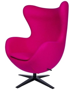 FOTOLIU CONFORTABIL EGG SZEROKI, FUCHSIA 11/NEGRU, DIN CASMIR SI METAL, STIL MODERN B2