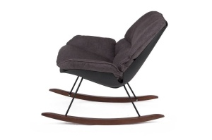 FOTOLIU CONFORTABIL NINO GRI/NEGRU, DIN TEXTIL, LEMN SI METAL, STIL MODERN B2 - Img 2
