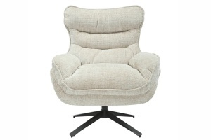 FOTOLIU CU TABURET, CLOUD ROTATIV 360 GRADE, MATERIAL TEXTIL BEJ SI CADRUL METALIC, ARTIM GROUP SELECTION - Img 6