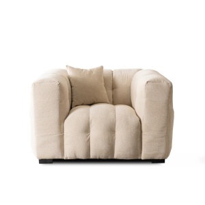 FOTOLIU ELEGANT, ARTIM MEBLE, MATERIAL TEXTIL SI LEMN, CULOARE CREM, STIL MODERN - Img 6