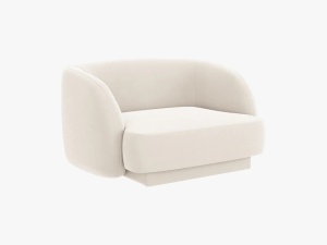 FOTOLIU MILEY, 103 CM, BEJ DESCHIS 22, TAPITERIE DIN CATIFEA, DESIGN DEOSEBIT