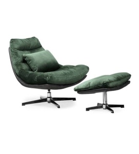 FOTOLIU PIVOTANT COLORADO, VERDE/GRI/CROM, CONFECTIONAT DIN PIELE ECOLOGICA, METAL SI CATIFEA