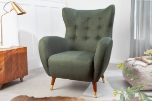 FOTOLIU STIL CHESTERFIELD , DON VERDE, DIN TEXTIL