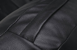 FOTOLIU SUSPENDAT BUBBLE, NEGRU/TRANSPARENT/CROM, DIN ACRIL SI PIELE ECOLOGICA, STIL MODERN - Img 3